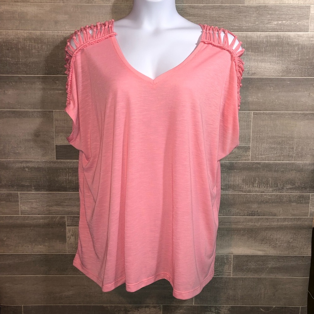 EUC Lane Bryant Cut Out Shoulders V-Neck (26/28)